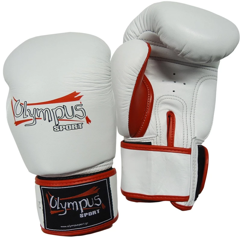 401402 boxing gloves olympus by raja leather double color white red 3 tobros.gr
