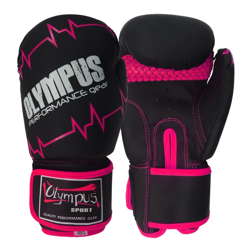 4038193 boxing gloves olympus pulse matt pu black pink 4 tobros.gr