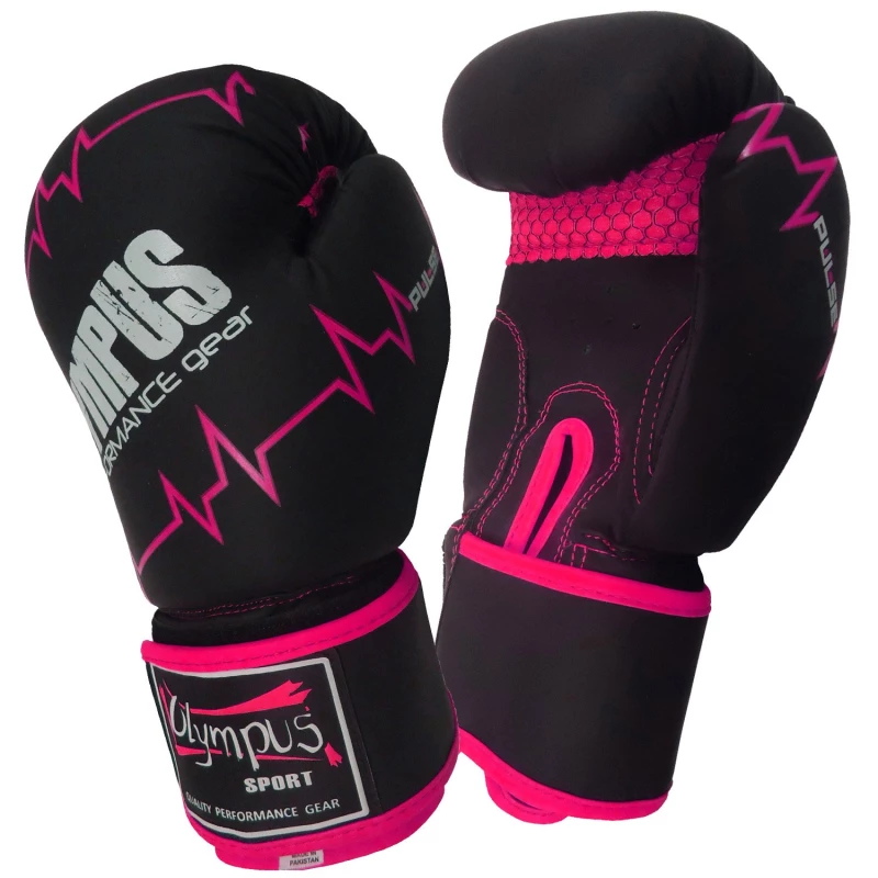 4038193 boxing gloves olympus pulse matt pu black pink side 4 tobros.gr