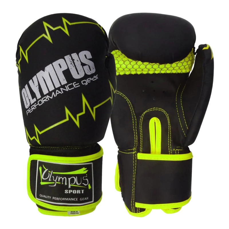 4038193 boxing gloves olympus pulse matt pu black yellow 4 tobros.gr