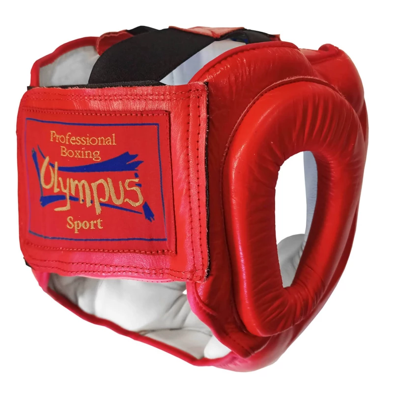 4068405 head guard olympus leather cheekbones and chin protection n red back side 6 tobros.gr