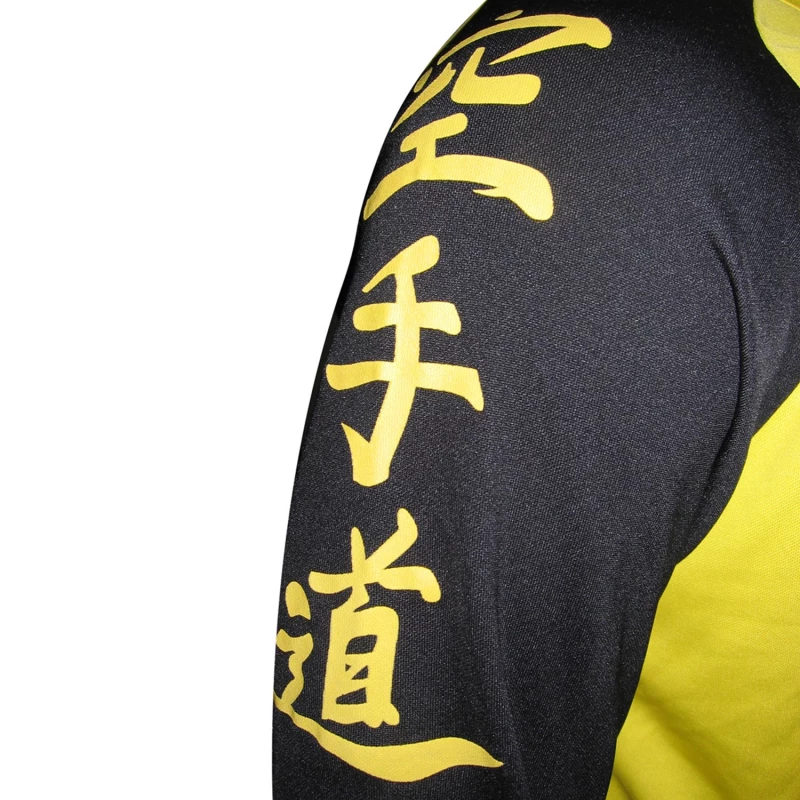 7030001 t shirt adidas long sleeves karate yellow black shoulder 4 tobros.gr