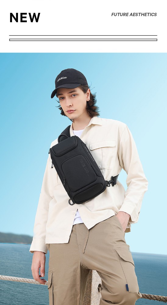 Τσαντάκι ώμου χιαστί crossbody Bange 7565 μαύρο