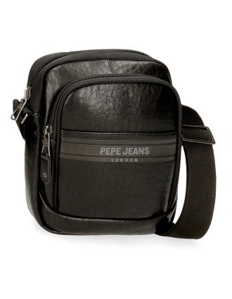 Pepe Jeans Ανδρικό Τσαντάκι Ωμου Με Δύο Θήκες 7815331 Μαύρο