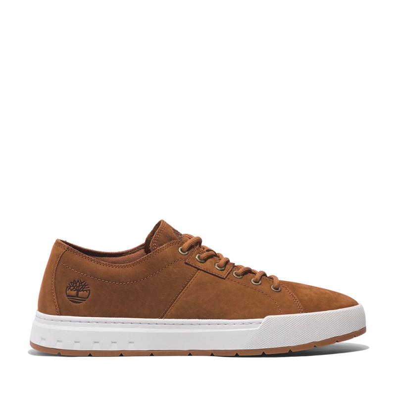Timberland Ανδρικό Δερμάτινο Maple Grove Low Lace-Up Sneaker TB0A6A2DEM7 Καφέ