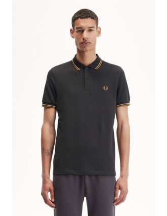 Fred Perry Ανδρική Μπλούζα Twin Tipped Polo M3600-U93 Γκρι