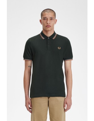 Fred Perry Ανδρική Μπλούζα Twin Tipped Polo M3600-U94 Night Green