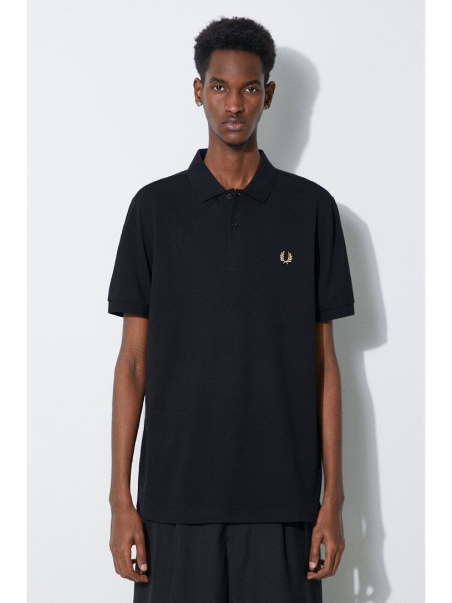 Ανδρικό Polo Plain Fred Perry Shirt M6000-U78 Μαύρο