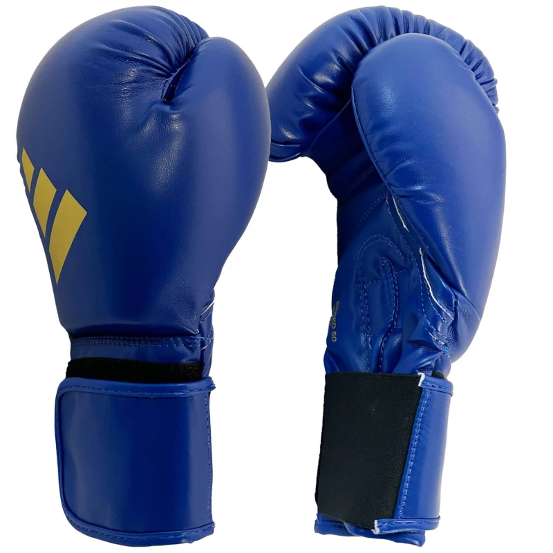 adisbg50 boxing gloves adidas speed50 blue gold angle 3 tobros.gr