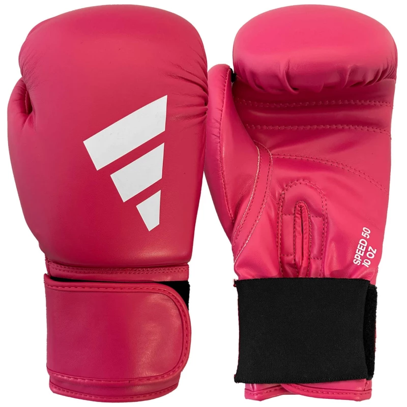 adisbg50 boxing gloves adidas speed50 pink white 3 tobros.gr