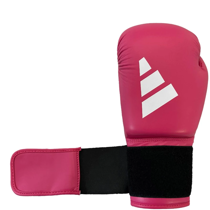 adisbg50 boxing gloves adidas speed50 pink white strap 3 tobros.gr