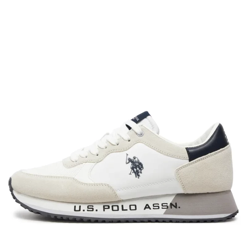 U.S. Polo Assn. Ανδρικά Sneakers CLEEF006-WHI-BLK01 Λευκό