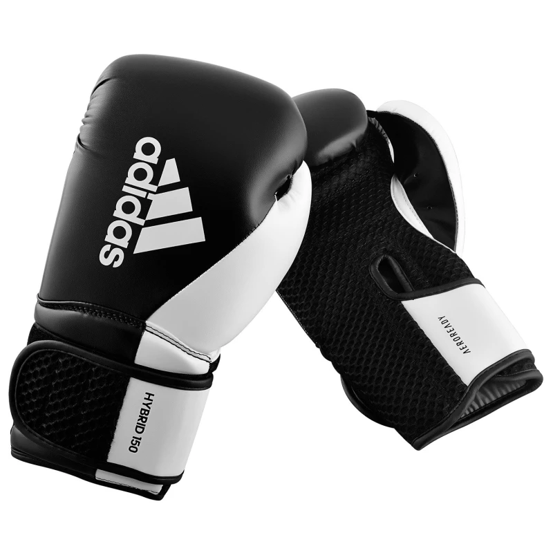 boxing gloves adidas hybrid 150tg adih150tg black white 2 3 tobros.gr