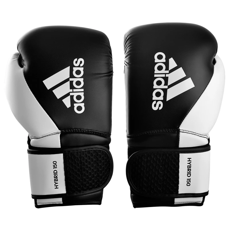 boxing gloves adidas hybrid 150tg adih150tg black white 3 3 tobros.gr