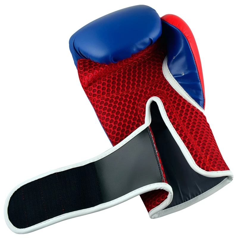 boxing gloves adidas hybrid 150tg adih150tg blue red 4 3 tobros.gr