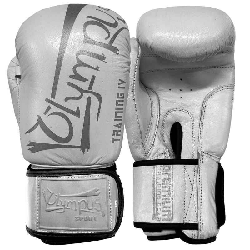 boxing gloves olympus training iv leather white 3 tobros.gr