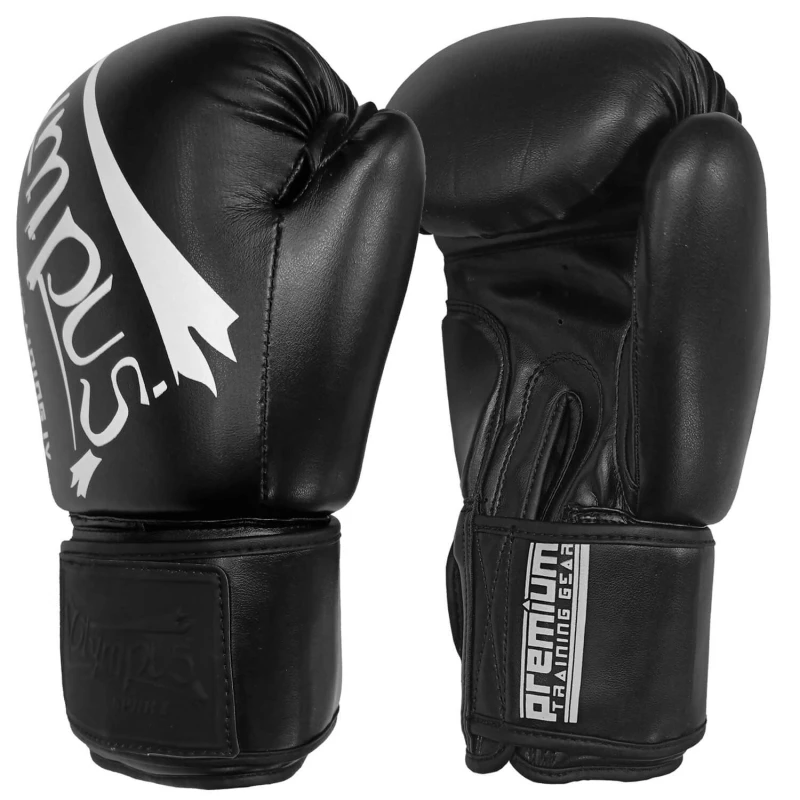 boxing gloves olympus training iv pu black angle 3 tobros.gr
