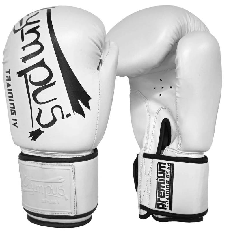 boxing gloves olympus training iv pu white angle 3 tobros.gr
