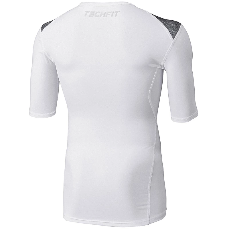 d82012 t shirt adidas techfit base white grey back 2 tobros.gr