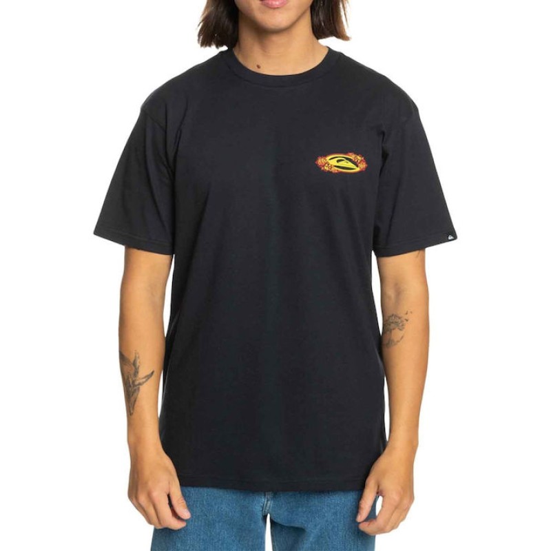 Quiksilver Ανδρικό T-shirt TC Snap SS EQYZT07672-KVJ0 Μαύρο