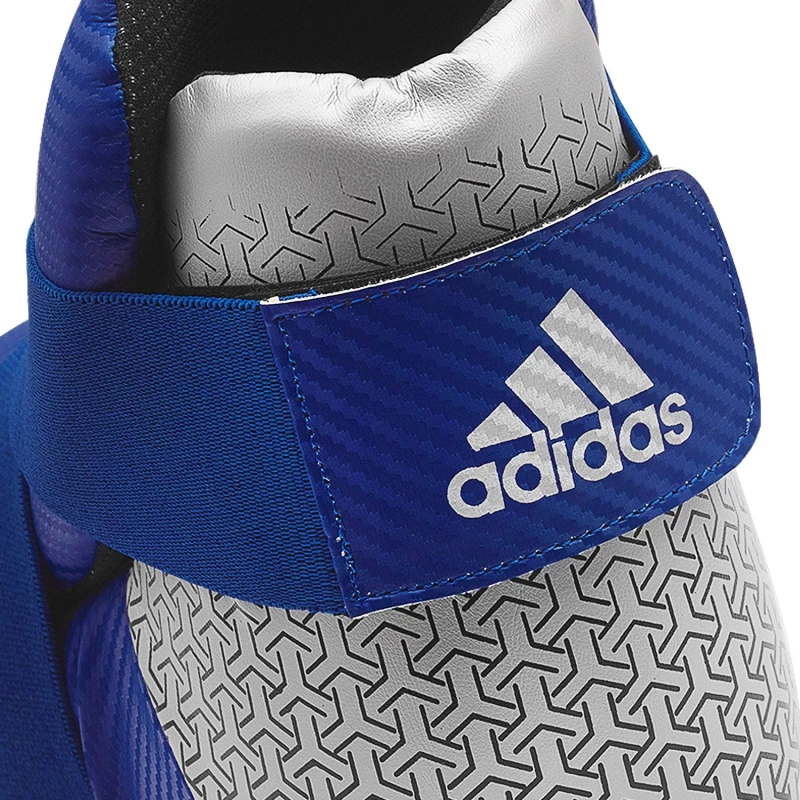 kick boots adidas wako kickboxing adikbb300 blue silver 4 3 tobros.gr