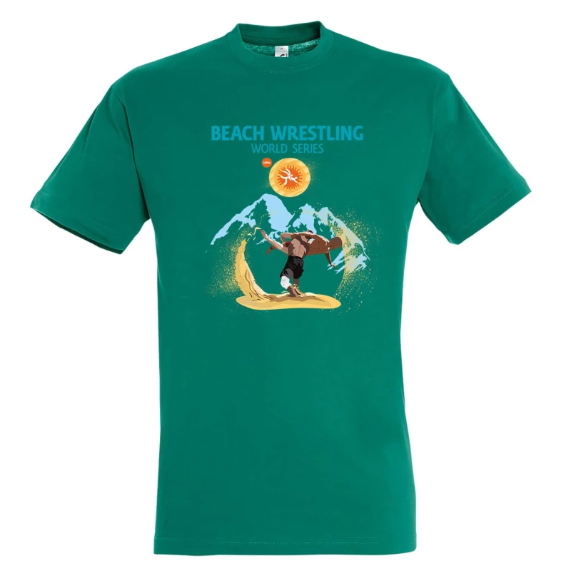 tshirt starmp beach wrestling world series green 3 tobros.gr