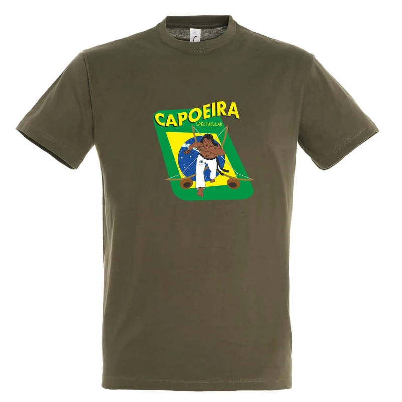 tshirt starmp capoeira brazil fighter chaki 3 tobros.gr