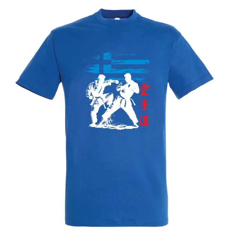 tshirt starmp karate hellenic abstract blue 3 tobros.gr