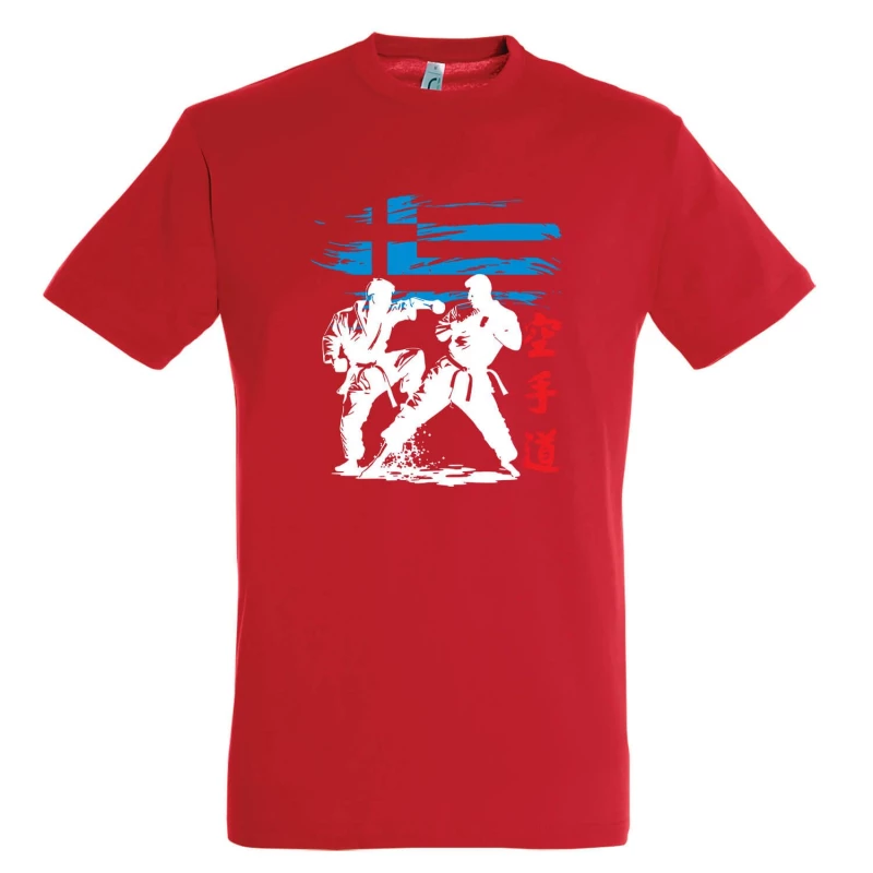 tshirt starmp karate hellenic abstract red 3 tobros.gr