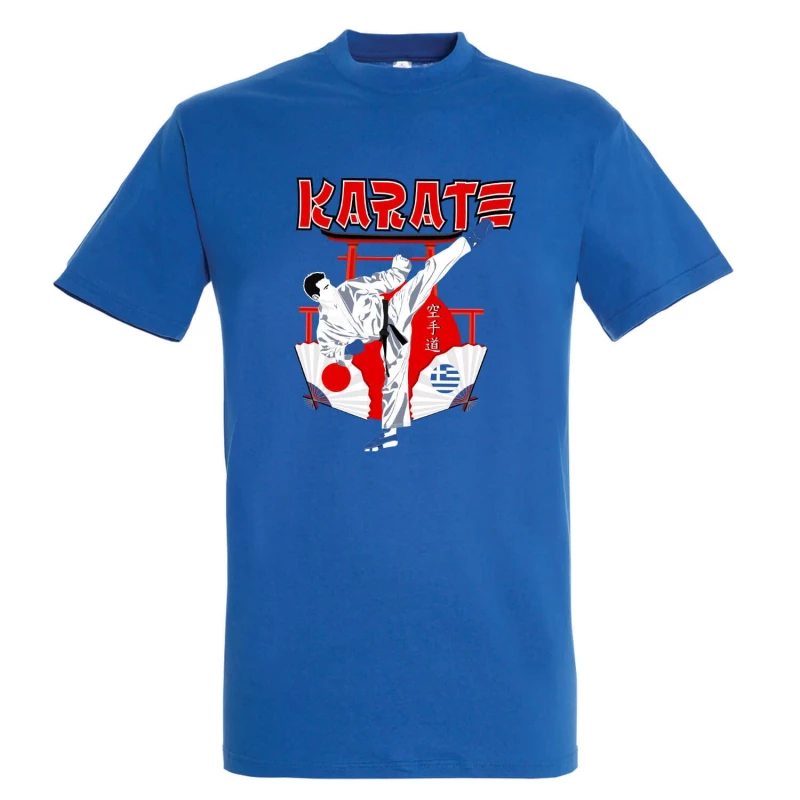 tshirt starmp karate japan hellas blue 3 tobros.gr