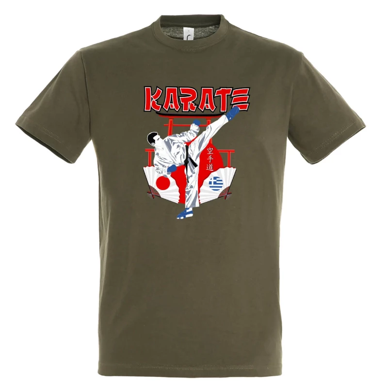tshirt starmp karate japan hellas chaki 3 tobros.gr