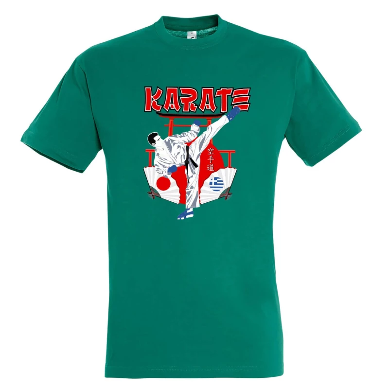 tshirt starmp karate japan hellas green 3 tobros.gr