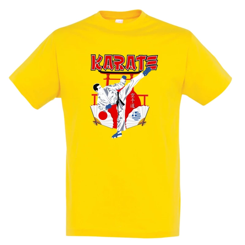 tshirt starmp karate japan hellas yellow 3 tobros.gr