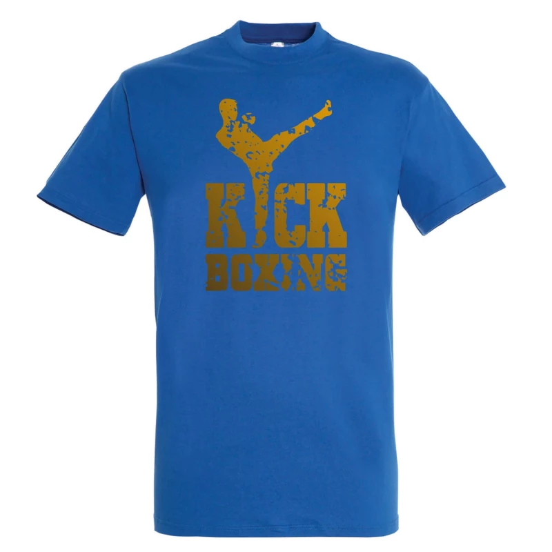 tshirt starmp kickboxing kick gold blue 3 tobros.gr