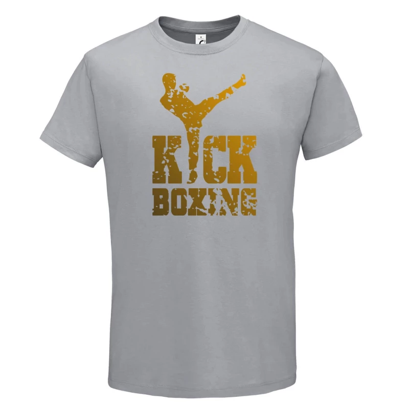 tshirt starmp kickboxing kick gold grey 3 tobros.gr