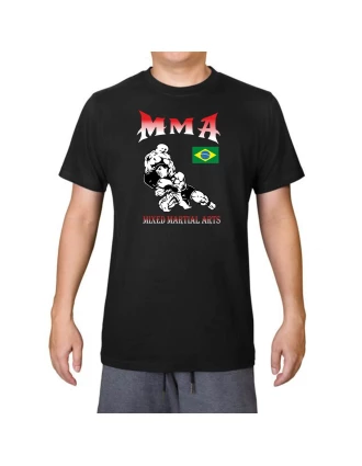 T-shirt Βαμβακερό MMA Fighters Brazil