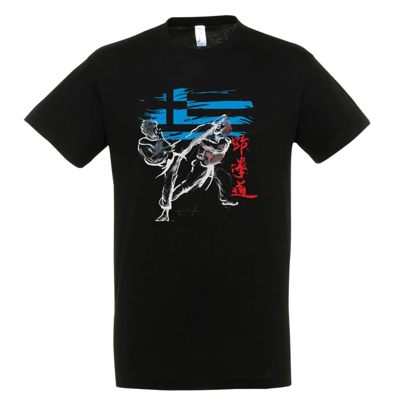 T-shirt Βαμβακερό TAEKWONDO Hellenic Abstract