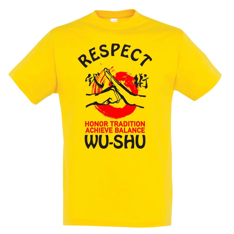 tshirt starmp wushu respect yellow 3 tobros.gr