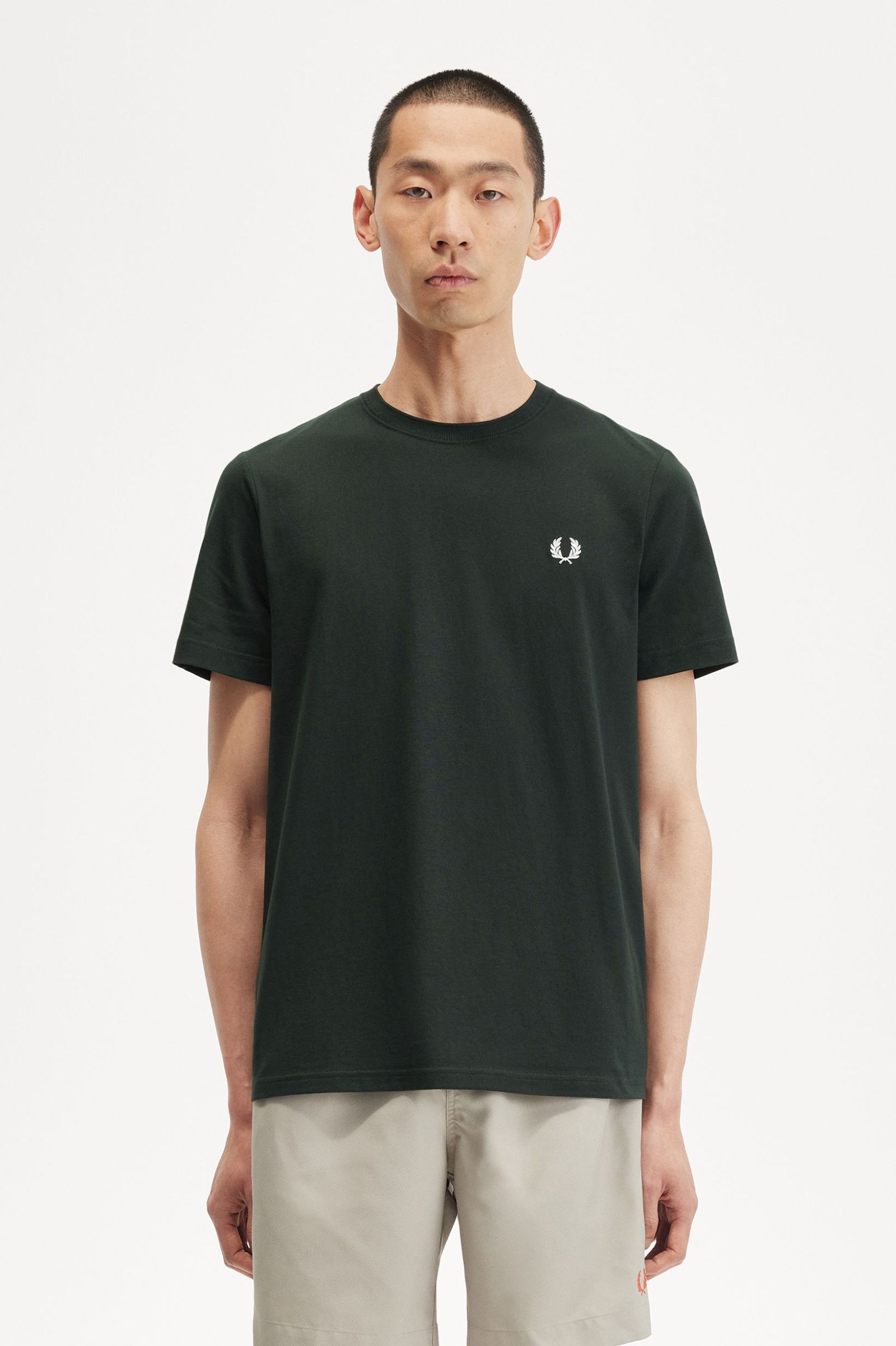 Fred Perry Ανδρική Μπλούζα Crew Neck T-Shirt M1600-T50 Πράσινο