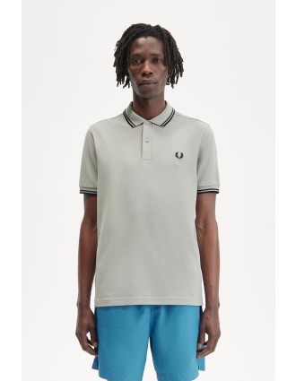Fred Perry Ανδρική Μπλούζα Twin Tipped Polo M3600-R41 Γκρι