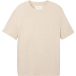 Tom Tailor Ανδρική Μπλούζα Linen T-Shirt 1041826-10336 Μπεζ