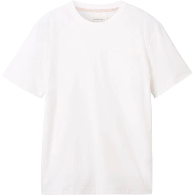 Tom Tailor Ανδρική Μπλούζα Structured T-Shirt 1042412-20000 Λευκό