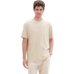Tom Tailor Ανδρική Μπλούζα Linen T-Shirt 1041826-10336 Μπεζ