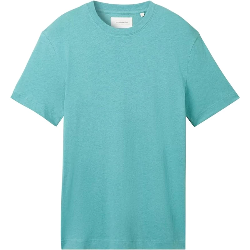 Tom Tailor Ανδρική Μπλούζα Linen T-Shirt 1041826-35272 Πράσινο