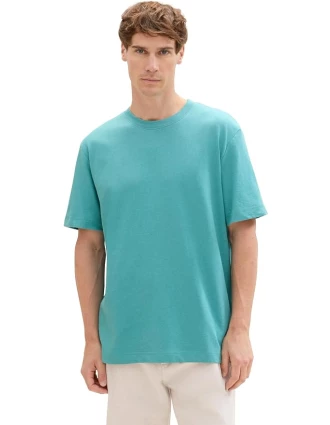 Tom Tailor Ανδρική Μπλούζα Linen T-Shirt 1041826-35272 Πράσινο