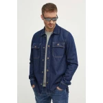 Pepe Jeans Ανδρικό Πουκάμισο Relaxed Overshirt PM308585CU4-000 Μπλε