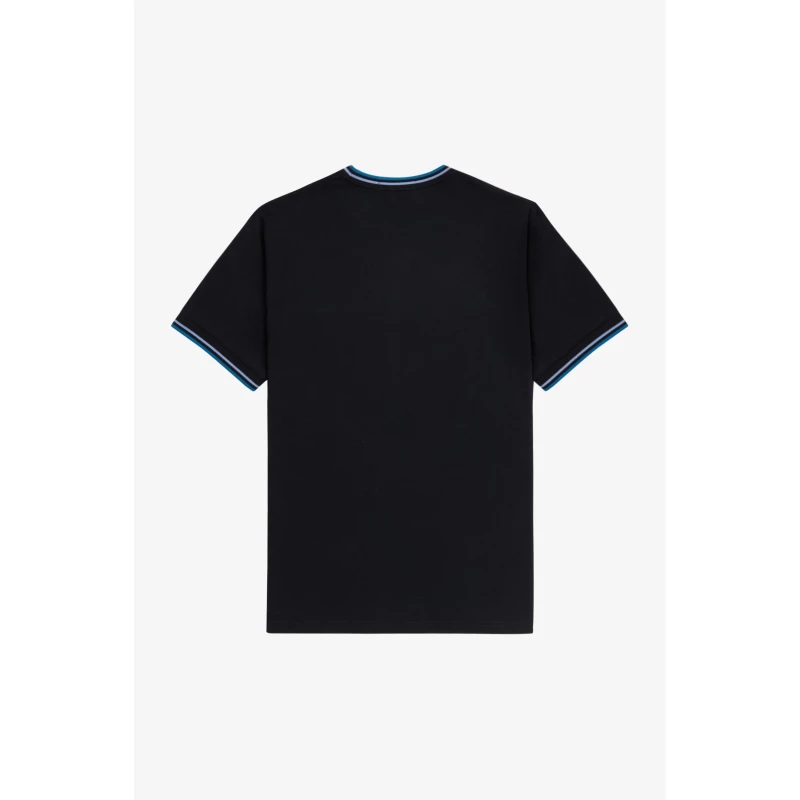 Fred Perry Ανδρική Μπλούζα Τ-Shirt Twin Tipped M1588-V18 Μαύρο