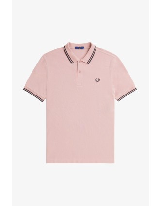 Fred Perry Ανδρική Μπλούζα Twin Tipped Polo M3600-T89 Ροζ