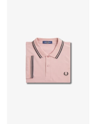 Fred Perry Ανδρική Μπλούζα Twin Tipped Polo M3600-T89 Ροζ