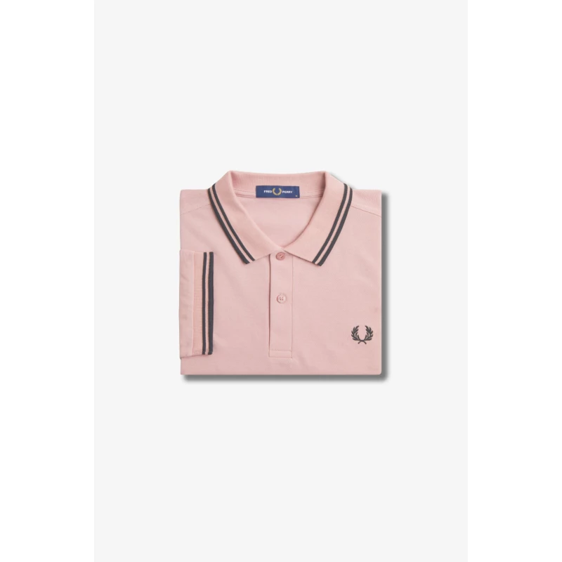 Fred Perry Ανδρική Μπλούζα Twin Tipped Polo M3600-T89 Ροζ